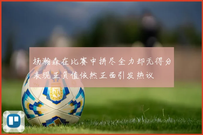 杨瀚森在比赛中拼尽全力却无得分表现正负值依然正面引发热议